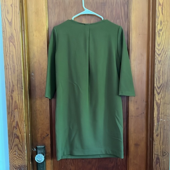 Trina Turk long sleeve shift dress with o-ring Zip - Picture 5 of 5